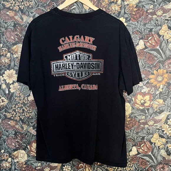 Harley-Davidson Calgary Alberta Canada T-Shirt Black Size XL - Picture 4 of 5
